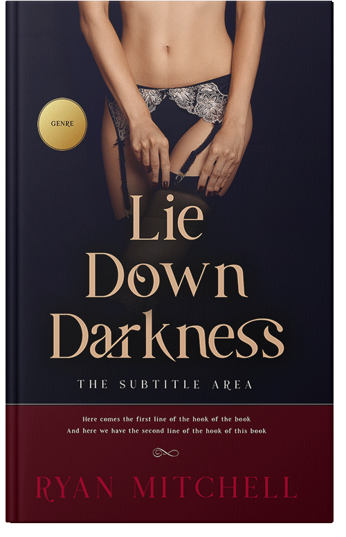 Front view of Premade Erotica Book Cover - Antique Brass