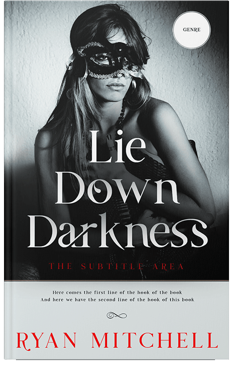 Front view of Black Haze #12066 - Premade Erotica Book Cover