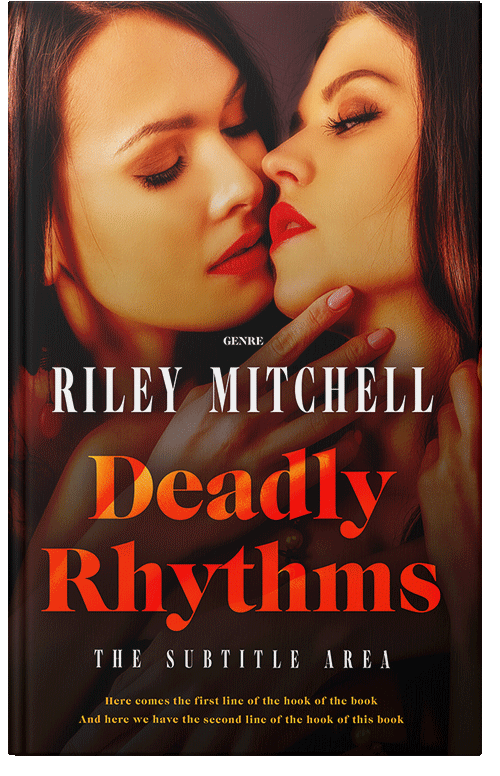 Front view of Premade Erotica Book Cover - Red Damask