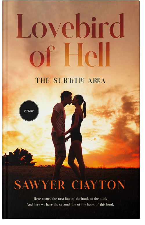 Front view of Crowshead #12141 - Premade Romance Book Cover