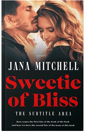 Pre Made Book Cover Red Damask