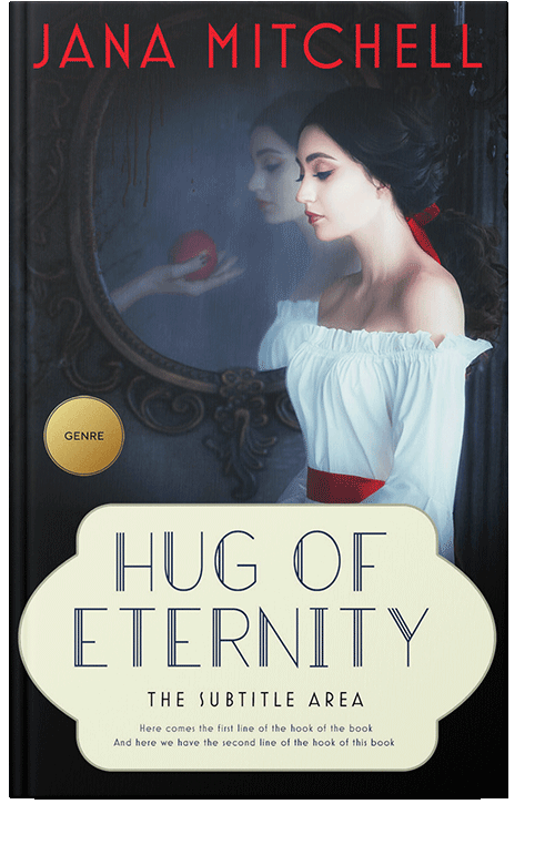 Front view of Ebony Clay #12168 - Premade Fantasy Book Cover