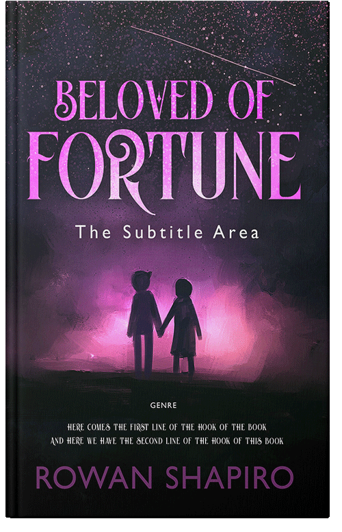 Front view of Premade Romance Book Cover - Orchid