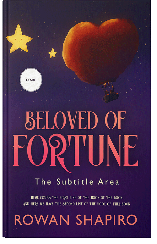 Front view of Premade Romance Book Cover - Valentino