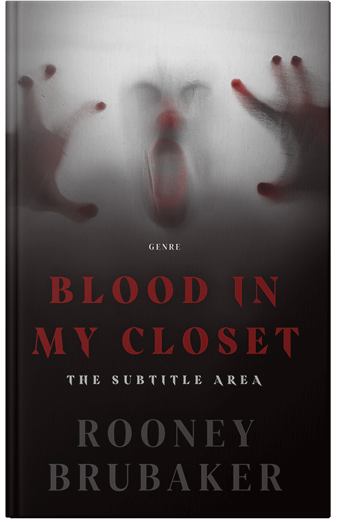 Front view of Premade Mystery & Thriller & Suspense Book Cover - Silver