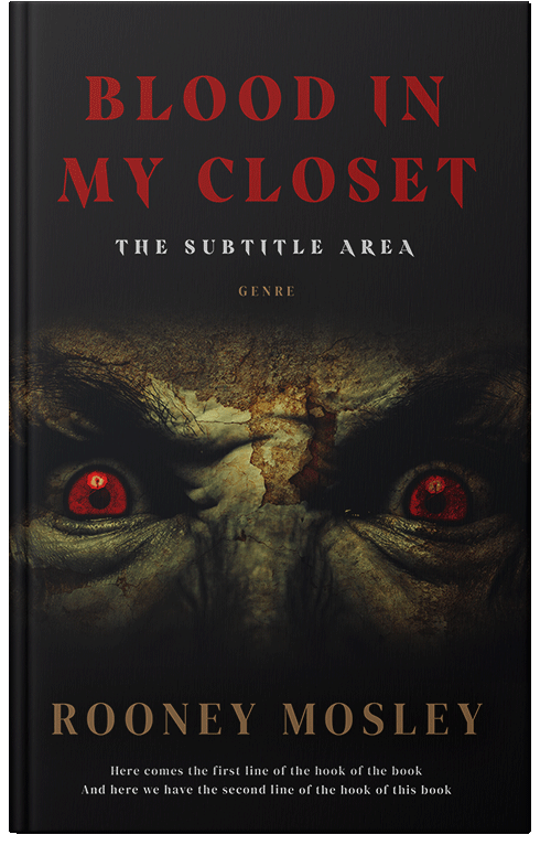 Front view of Cod Gray #12214 - Premade Horror Book Cover