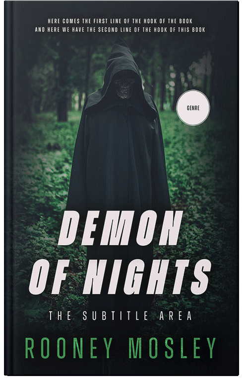 Front view of Aztec #12216 - Premade Horror Book Cover