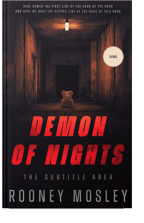 Front view of Valencia #12217 - Premade Horror Book Cover