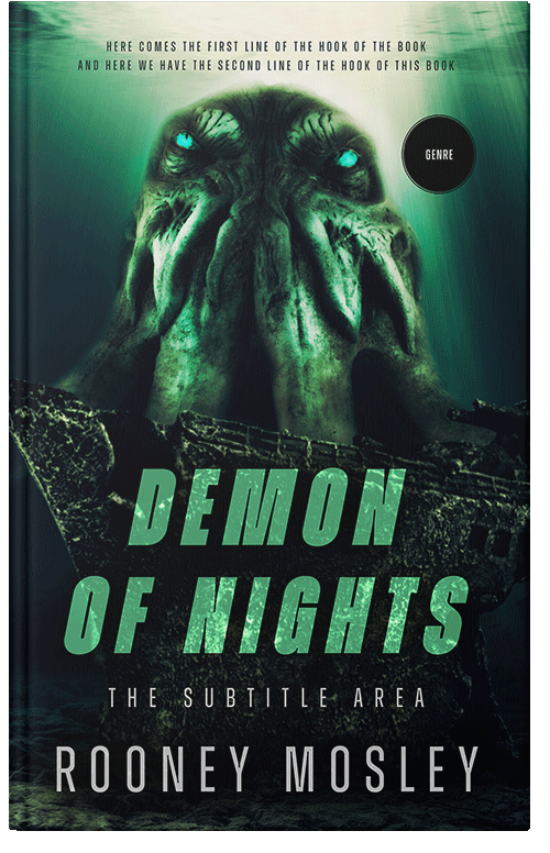Front view of Aztec #12218 - Premade Horror Book Cover