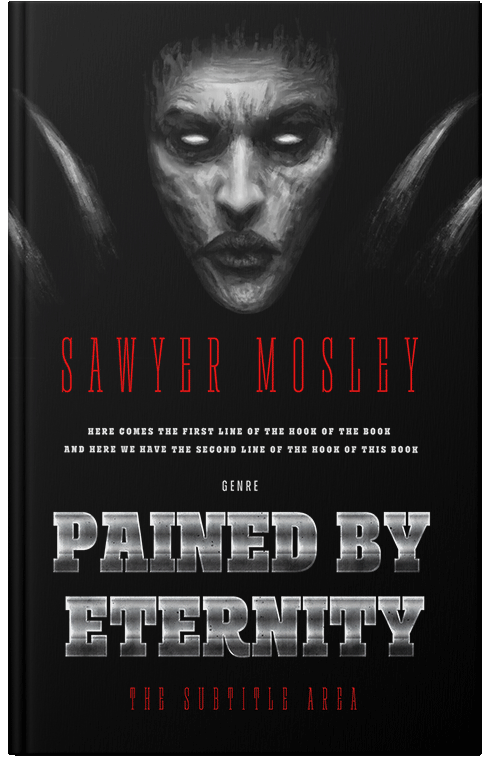 Front view of Dusty Gray #12231 - Premade Horror Book Cover