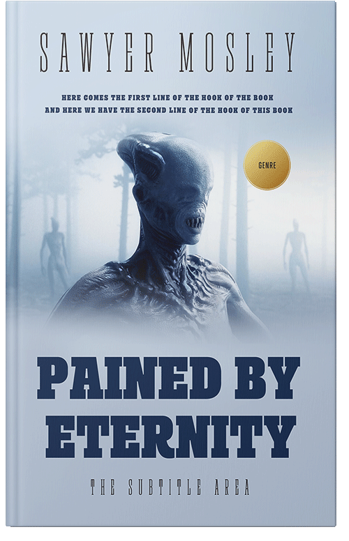 Front view of Botticelli #12232 - Premade Horror Book Cover