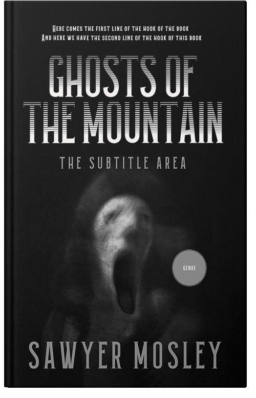 Front view of Cod Gray #12238 - Premade Horror Book Cover