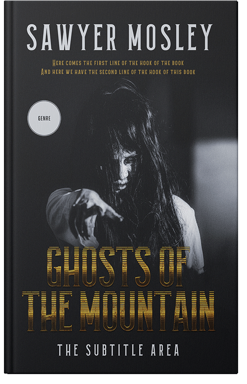 Front view of Premade Fantasy Book Cover - Shark