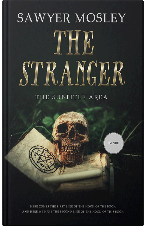 Front view of Premade Horror Book Cover - Indian Khaki