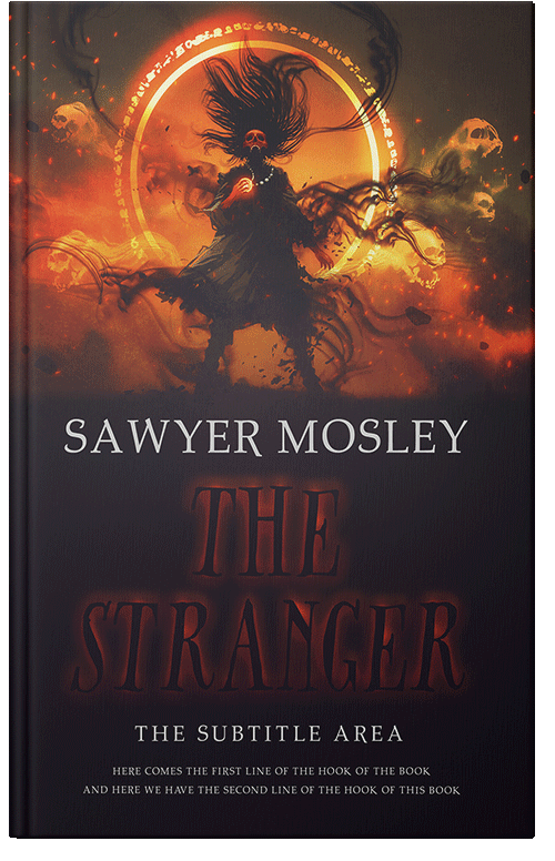 Front view of Premade Horror Book Cover - Cocoa Brown