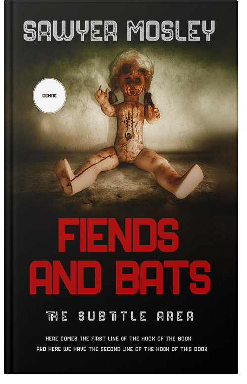 Front view of Contessa #12265 - Premade Horror Book Cover