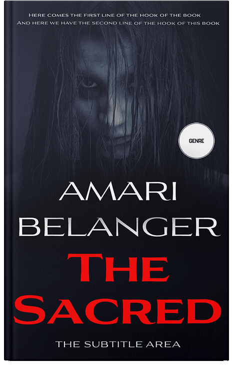 Front view of Ebony #12268 - Premade Horror Book Cover