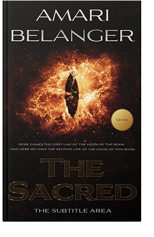 Pre Made Book Cover Raw Sienna