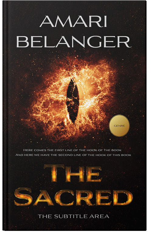 Front view of Raw Sienna #12275 - Premade Fantasy Book Cover