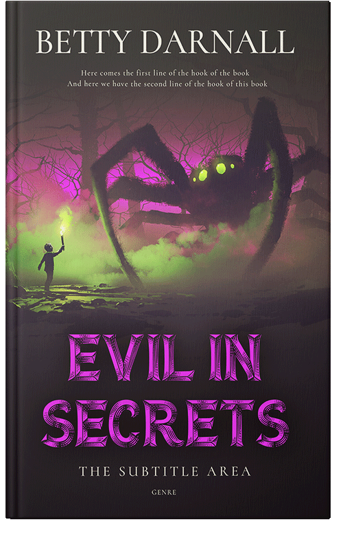 Front view of Premade Horror Book Cover - Thunder