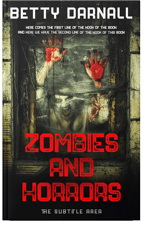 Front view of Red Damask #12307 - Premade Apocalyptica Book Cover