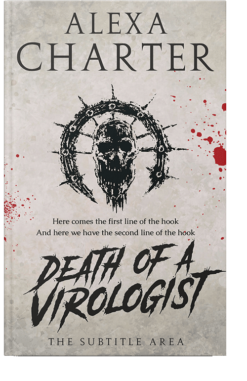 Front view of Swirl #12318 - Premade Horror Book Cover