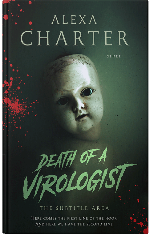 Front view of Racing Green #12322 - Premade Horror Book Cover