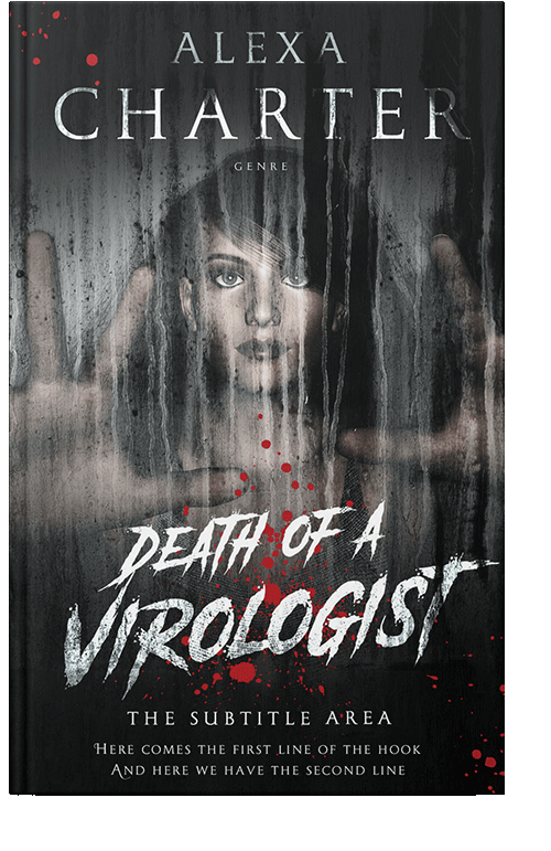 Front view of Shark #12324 - Premade Horror Book Cover