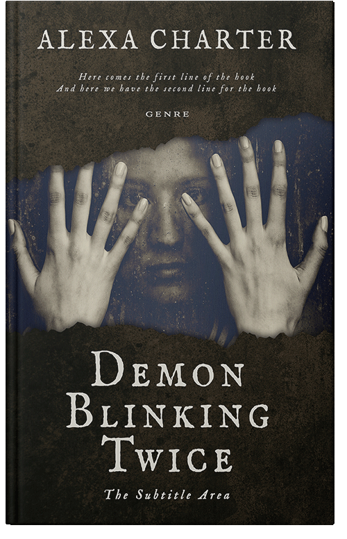 Front view of Zeus #12336 - Premade Horror Book Cover