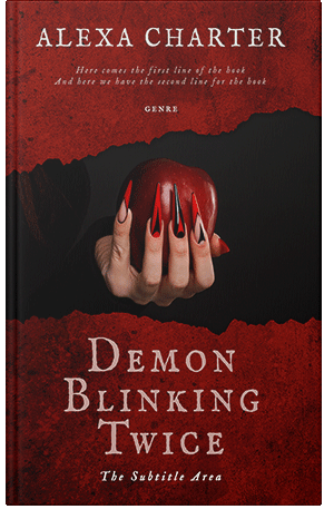 Pre Made Book Cover Dark Burgundy