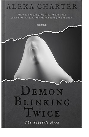 Pre Made Book Cover Ship Gray