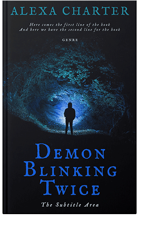 Pre Made Book Cover Ebony