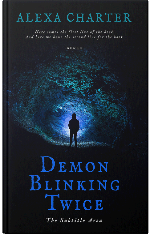 Front view of Premade Horror Book Cover - Ebony