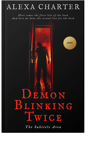 Pre Made Book Cover Black