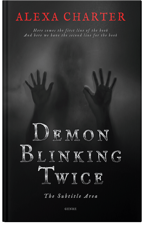 Front view of Cod Gray #12346 - Premade Horror Book Cover