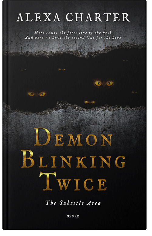 Front view of Cod Gray #12347 - Premade Horror Book Cover