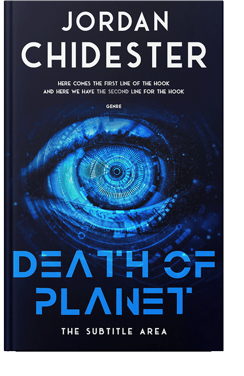 Front view of Black Pearl #12352 - Premade Science Fiction Book Cover