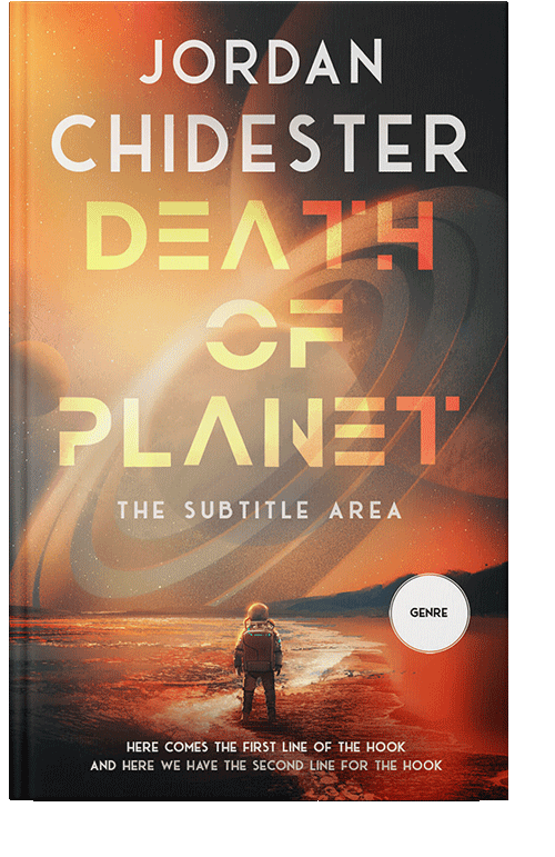 Front view of Antique Brass #12354 - Premade Science Fiction Book Cover