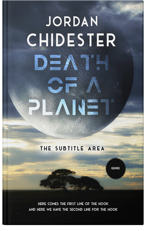 Front view of Moon Mist #12355 - Premade Science Fiction Book Cover