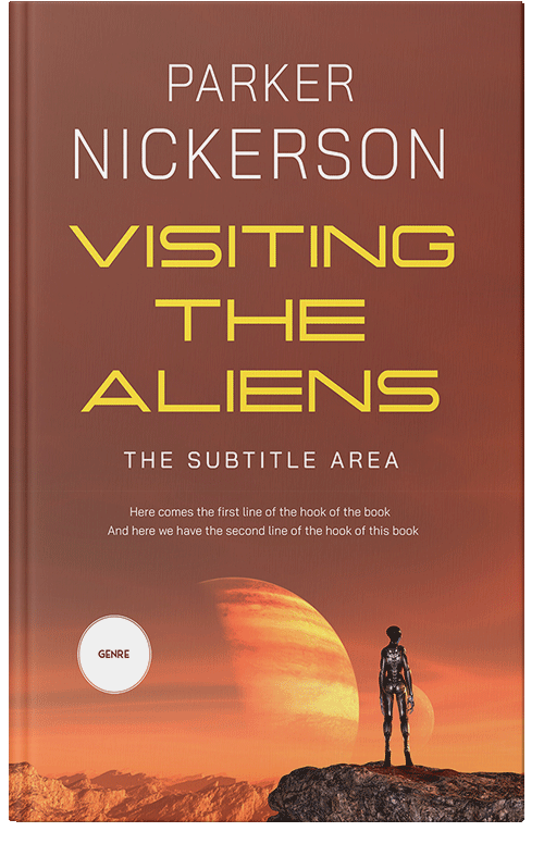 Front view of El Salva #12362 - Premade Science Fiction Book Cover