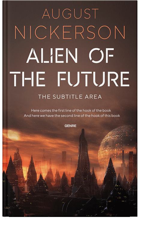 Front view of Cork #12371 - Premade Science Fiction Book Cover