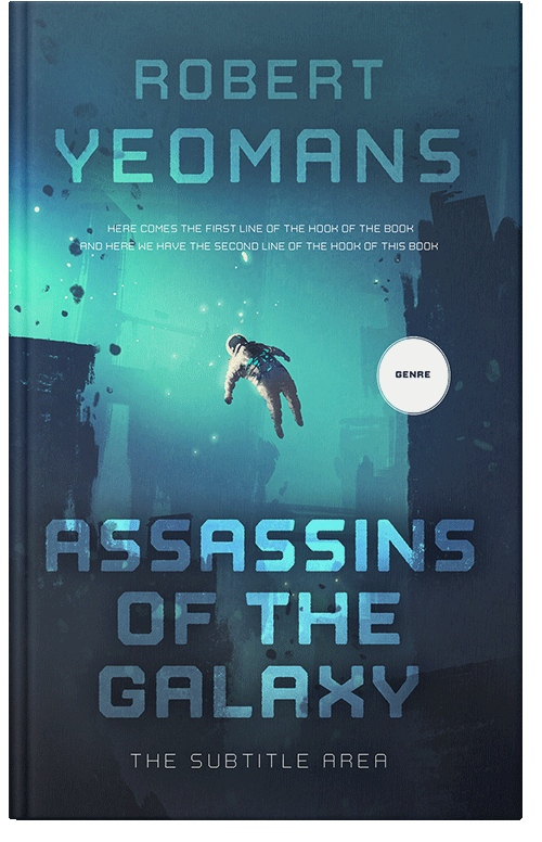 Front view of Premade Apocalyptica Book Cover - Blue Dianne