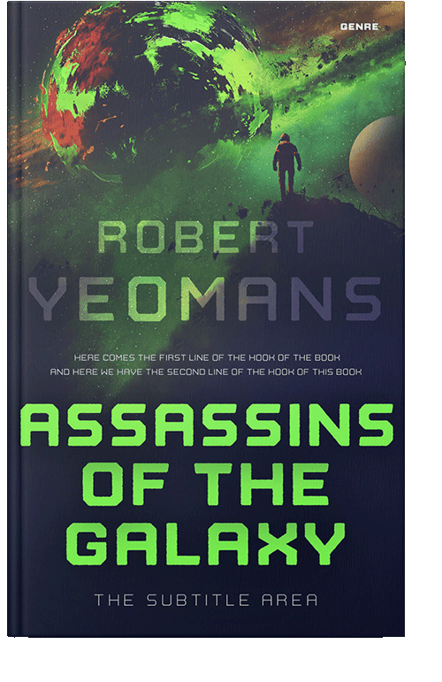 Front view of Ebony Clay #12381 - Premade Apocalyptica Book Cover