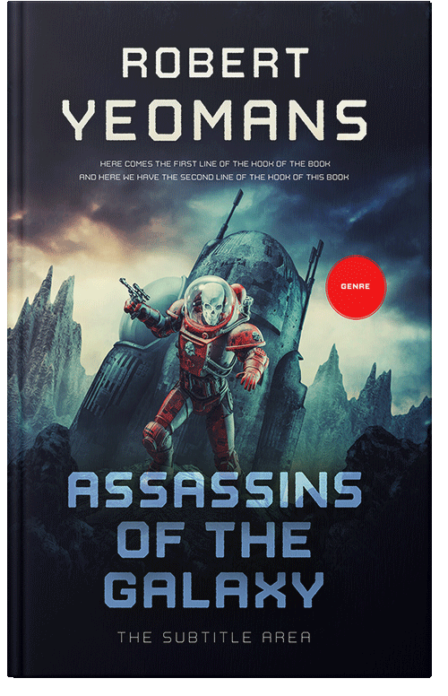 Front view of Soft Amber #12383 - Premade Science Fiction Book Cover