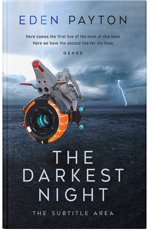 Front view of Heather #12405 - Premade Science Fiction Book Cover