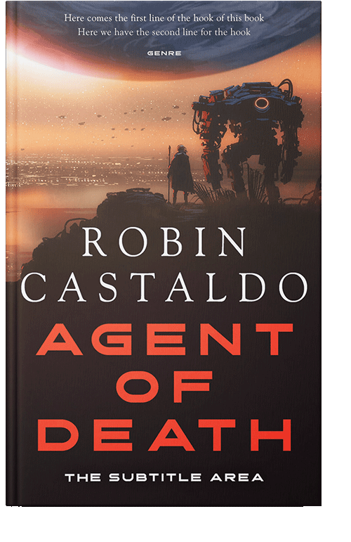 Front view of Copperfield #12410 - Premade Science Fiction Book Cover