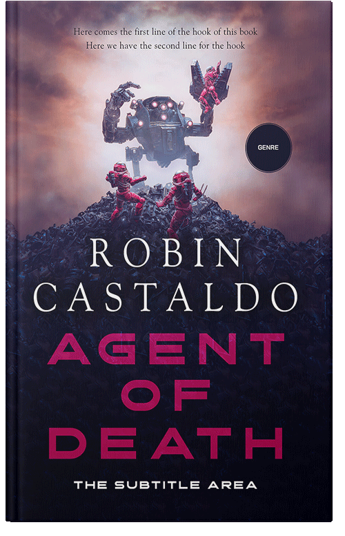 Front view of Revolver #12411 - Premade Apocalyptica Book Cover