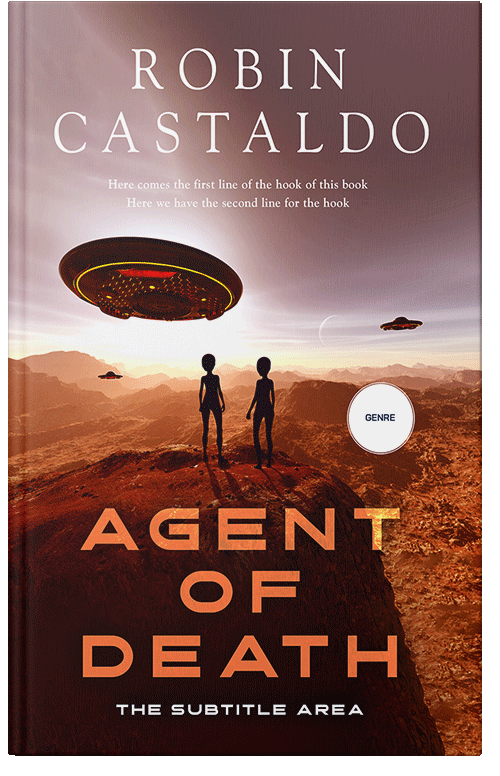 Front view of Ironstone #12418 - Premade Science Fiction Book Cover