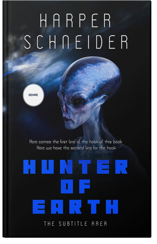 Front view of Premade Science Fiction Book Cover - Ebony