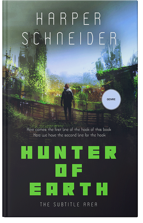 Front view of Outer Space #12427 - Premade Science Fiction Book Cover